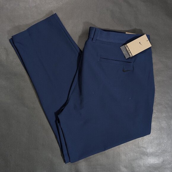 $100 Nike Tour Repel Slim Fit Navy Blue Golf Pants FD5624-410 Men's 42x30 - Picture 1 of 9